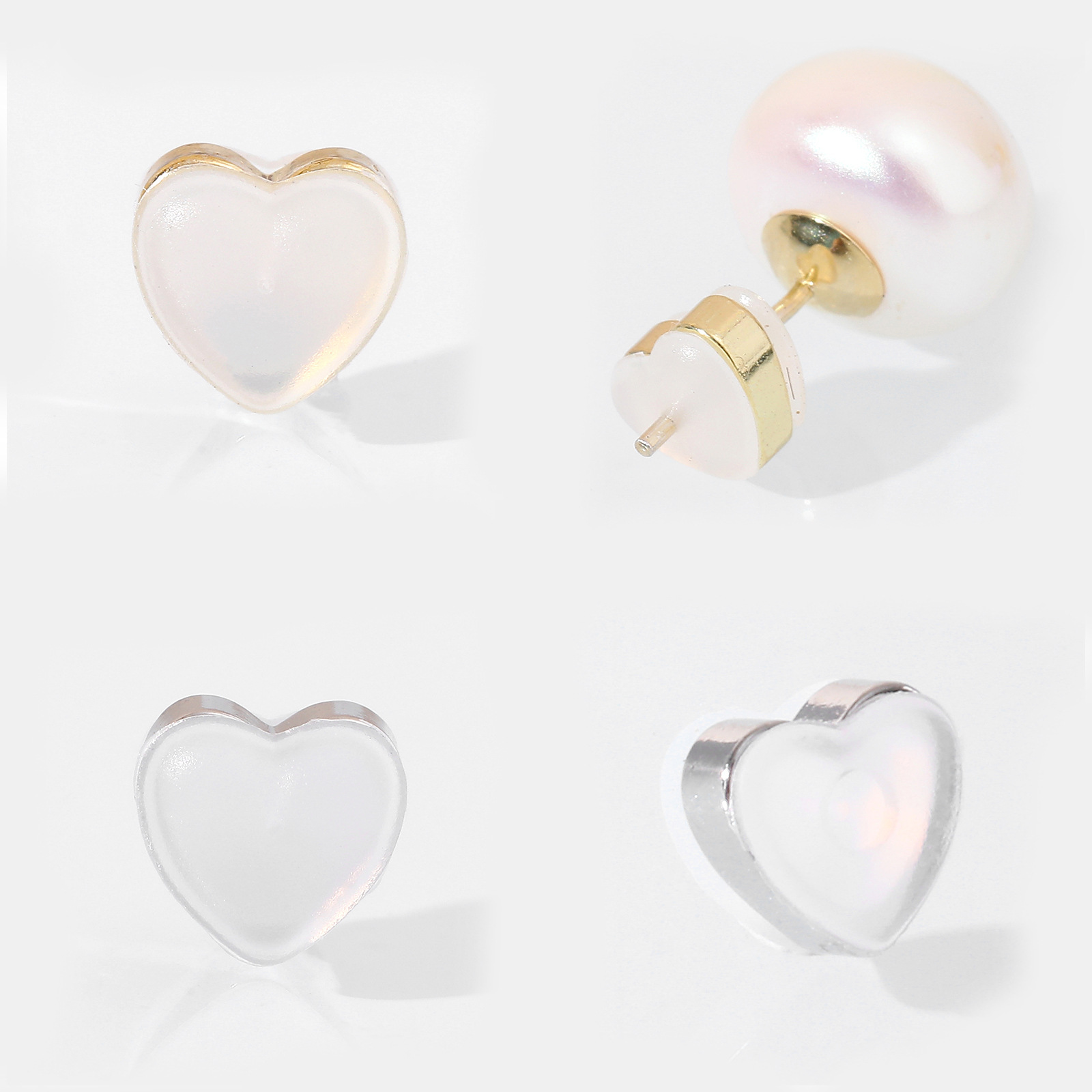 Силиконовые ушные пробки в форме сердца, DIY, ювелирные изделия