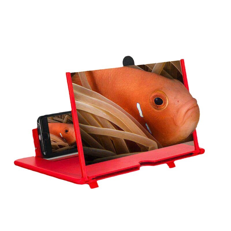 New pull 12 inch mobile phone screen magnifier projection bracket 3D HD amplifier ultra-thin eye protection