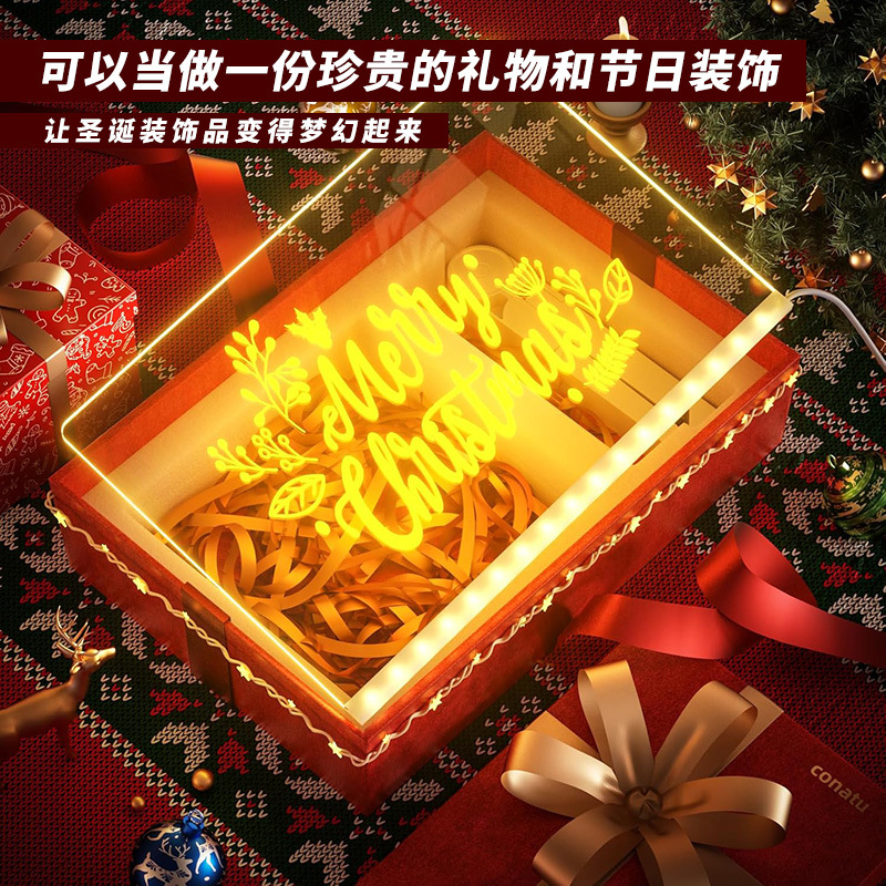 Cross-Border Luminous Drawing Board for Children, Erasable Acrylic Transparent Writing Board, Fluorescent Board, Children's Day Note Board Painting