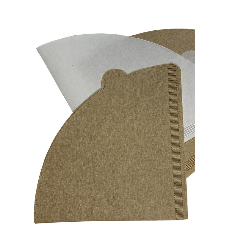 New V-shaped 2-4 person hand coffee filter paper cone V60 filter cup with ears American coffee machine filter paper