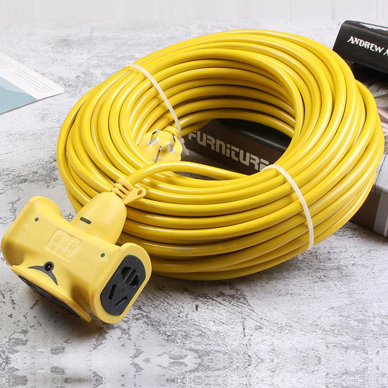 Outdoor lengthened belt line 10 meters 20 meters 30 meters socket wiring board electric vehicle charging extension line