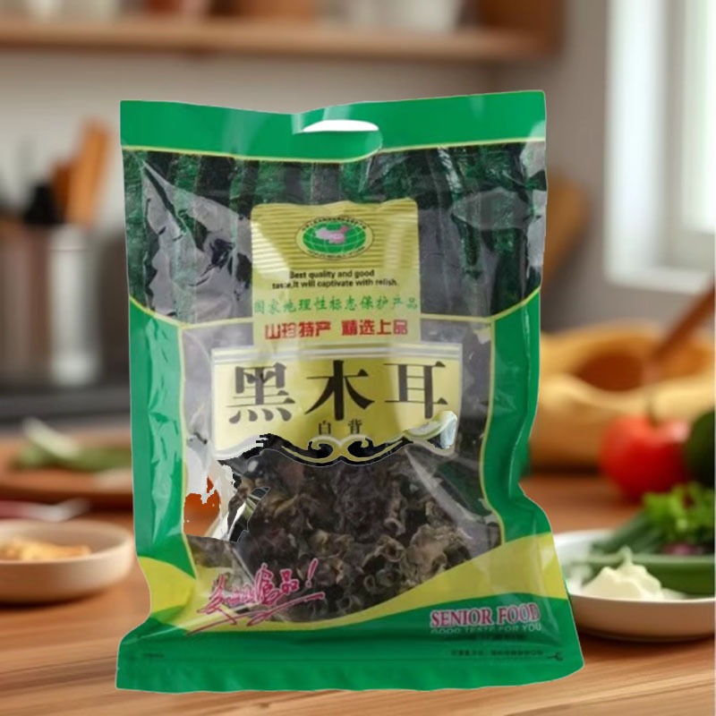 Northeast Black Fungus 100g Bagged Autumn Fungus Street Stall Travel Opening Event Gift Manufacturer Direct Supply Wholesale