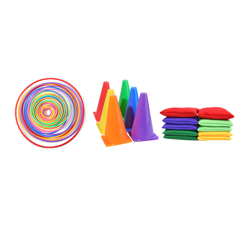 Wholesale Children's Toys, Thickened Plastic Rings for Street Stalls and Night Markets, Throwing Rings, Solid Rings, Obstacle Barrel Rings