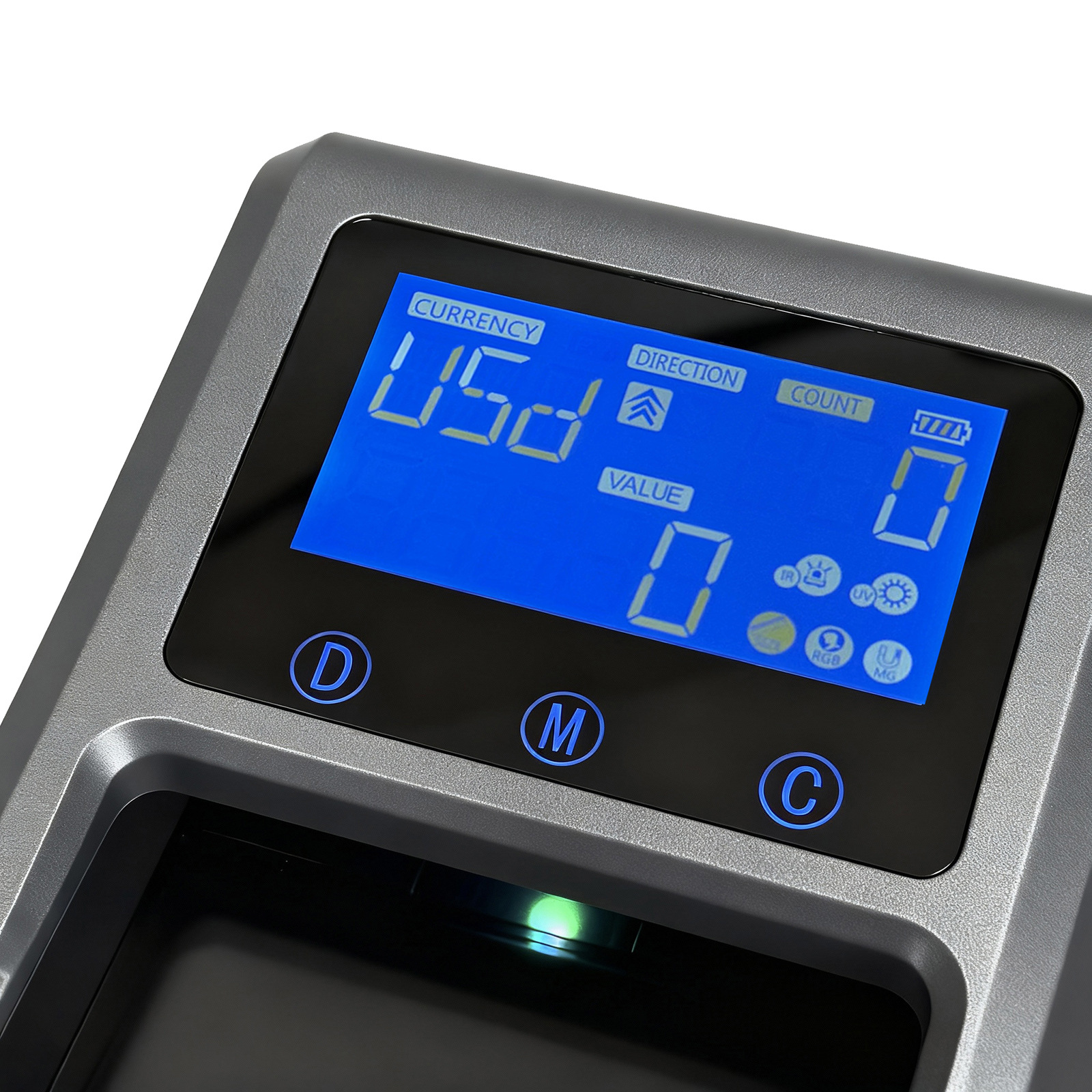 Fengjin 600 Lcd Screen Banknote Counting Machine Small Portable Multi-National Currency Authentication Fake or Real Optional Battery Model