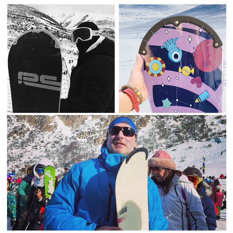 Snowboard Anti-Collision Strips, One Piece Minimum Order, Arc-Shaped Head and Tail, Single-Board Protective Cover, Snowboard Accessories, Anti-Collision Strips