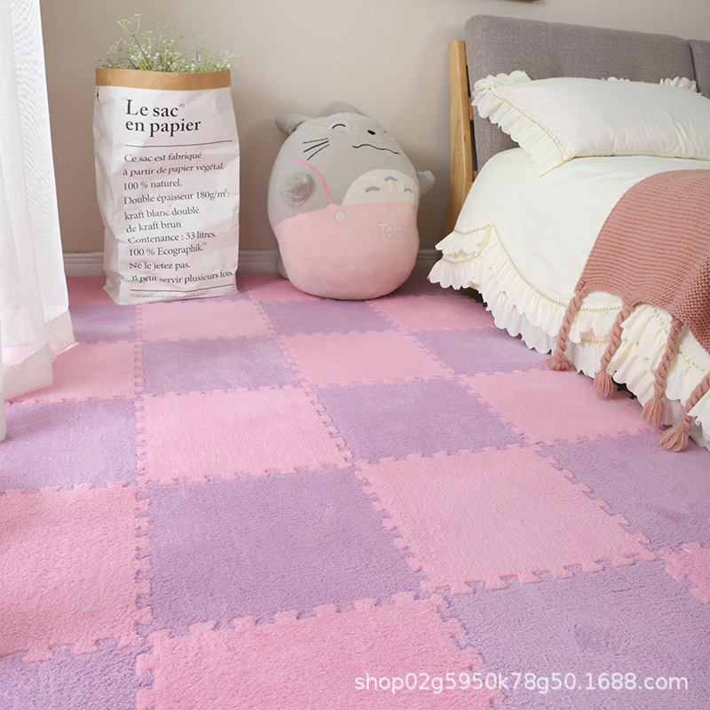 New Carpet Splicing Mat Soft Soundproof Pet Mat Living Room Bedroom Carpet Removable and Washable Velvet Mat