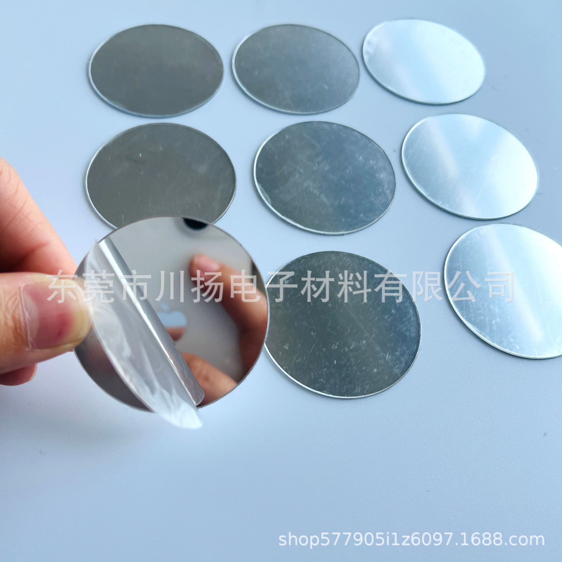 PC Round Lens Toy Decoration PVC Soft Lens PET Mirror Sticker Silver Shaped Plastic Acrylic Lens