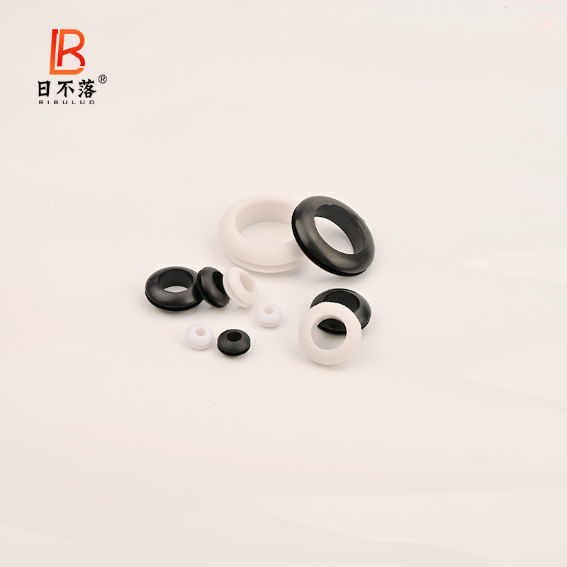 Double-sided protective coil inner diameter 3mm ~ 80mm coil outlet ring protective sleeve protective sleeve rubber ring black and white one