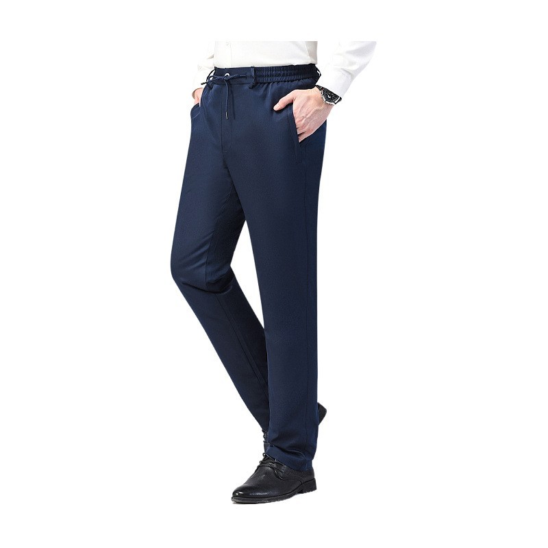 Men's Goose down Pants, Non-Detachable, High-Waisted, Thickened, Large Size, Winter Cotton Pants for Middle-Aged and Elderly, Suitable for Temperatures down to -40 Degrees # Keep Warm and Protect Against Cold