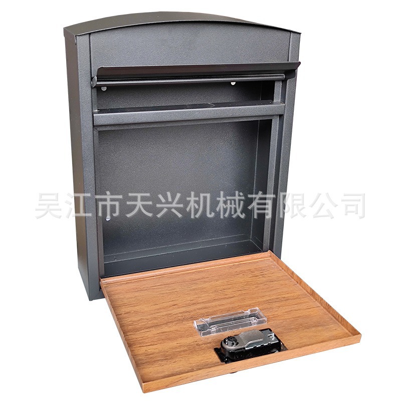 Factory Direct Sale Password Lock Letter Box Metal Mailbox Heat Transfer Wood Grain Letter Box Mailbox Tx0034Mi.M