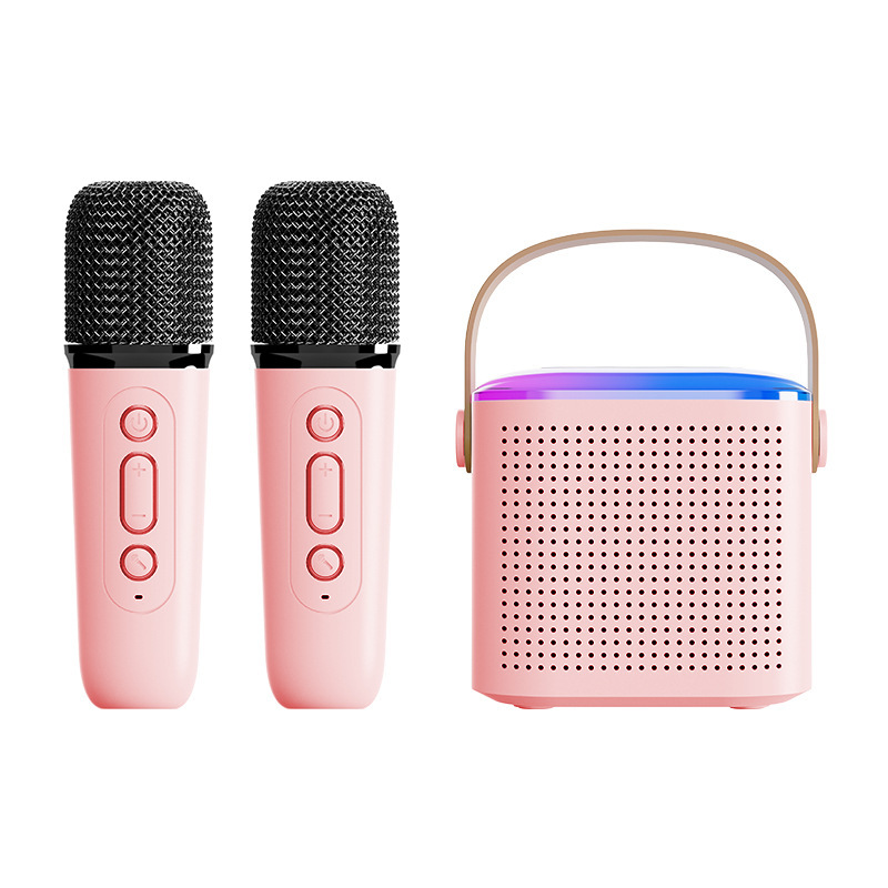 Y1 High-end Mini K-song Audio with Microphone Karaoke Portable Bluetooth Speaker Home Integrated Children's K-song Treasure