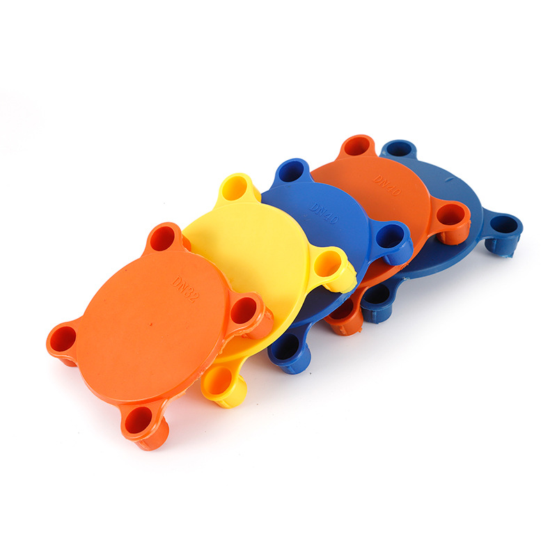 Four-eye plastic flange Cover Cover end face dust cover valve sealing cover cover PE four-leg flange protection cover