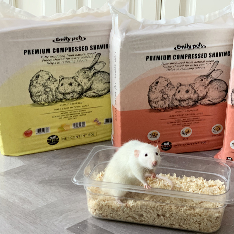 Emily Hamster Pet Rabbit Chinchilla Golden Hamster Wood Shavings Material Supplies Chinchilla-Specific Wood Shavings