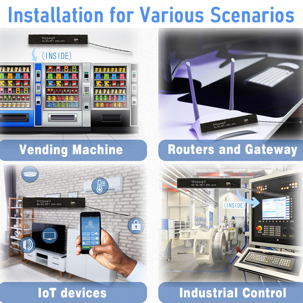 Maisui 5g Built-In Antenna Has Small Size and Easy Installation. High Gain Built-In Antenna 800Mhz-6000Mhz