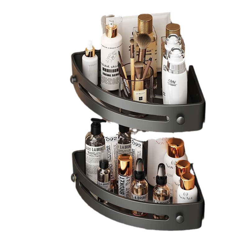 Bathroom Triangle Storage Rack Bathroom Storage Rack Restroom Toilet Storage Rack Punch-free Storage Rack Towel Rack