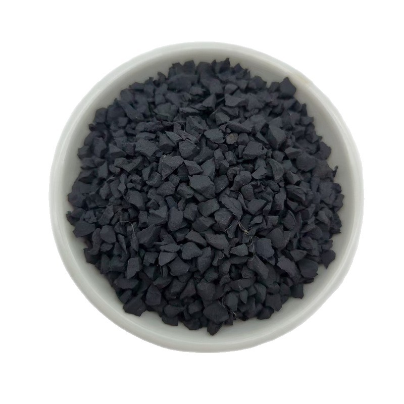 Manufacturer Wholesale Black Rubber Granules for School Playgrounds, Plastic Running Tracks, Rubber Granules for Lawn Filling, Tire Granules