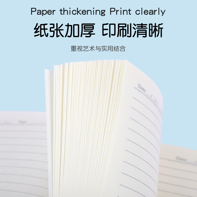 Factory supply soft copy business notepad batch meeting records thickened multi-color soft copy diary wholesale
