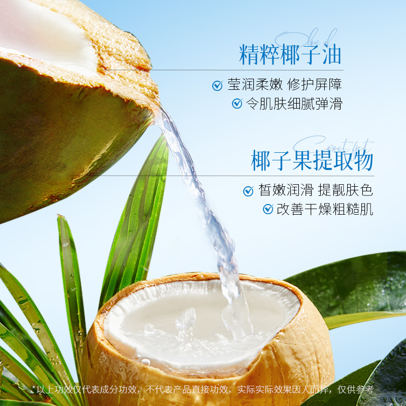 Cross-Border Coconut Series Moisturizing Shower Gel Amino Acid Anti-Dandruff Shampoo Hand Cream Hair Mask Care Wholesale