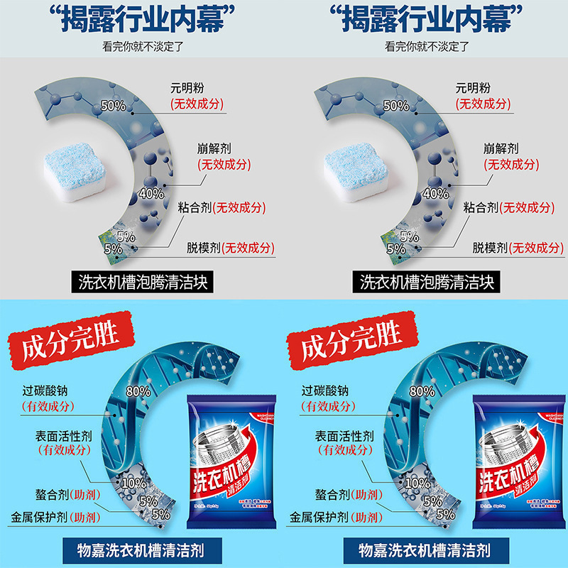 Washing Machine Cleaner Genuine Drum Washing Machine Tank Cleaning and Descaling Agent Sterilization Disinfection Antibacterial Cleaning Agent Household