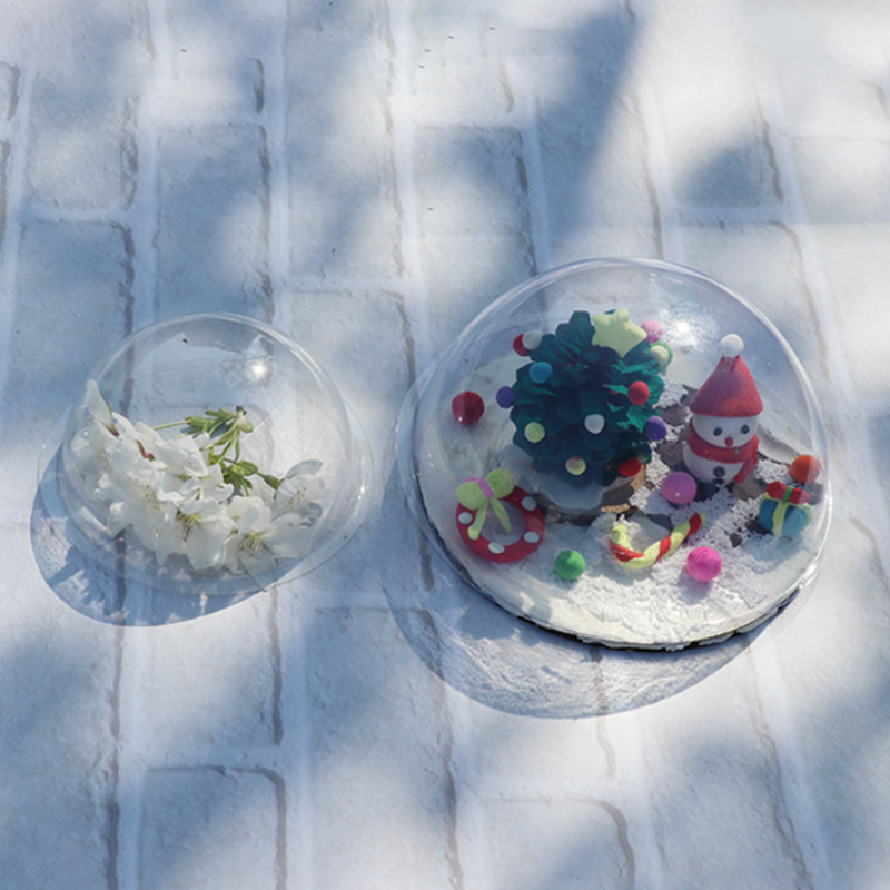 Pvc Semi-Circle Lid DIY Handmade Semi-Circle Transparent Hemisphere Transparent Plastic Semi-Circle Lid Bowl Lid 9Cm12Cm16Cm