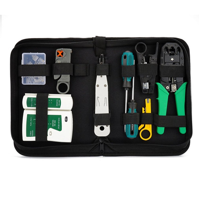 Home Repair Tools Electrician Network Tester Tool Kit Combination Package Crystal Head Network Cable Pliers Package Manufacturer