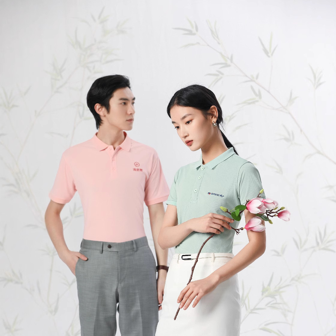 High-End Polo Shirt Customized Logo Corporate Team Uniform Party Advertising Shirt Cultural Shirt Short-Sleeved Lapel Printed Embroider