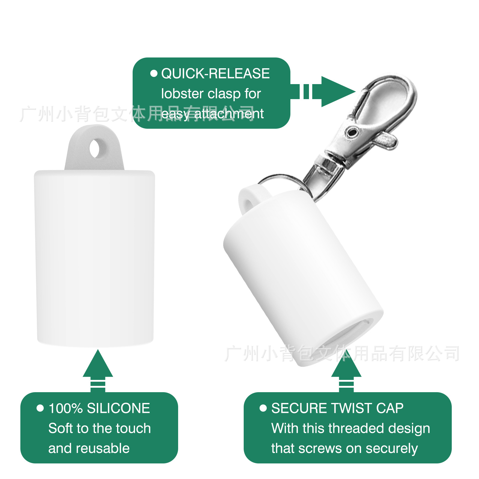 Portable Clip-On Lip Balm Keychain Cap Glossgrl Keychain Cap for Lipgloss