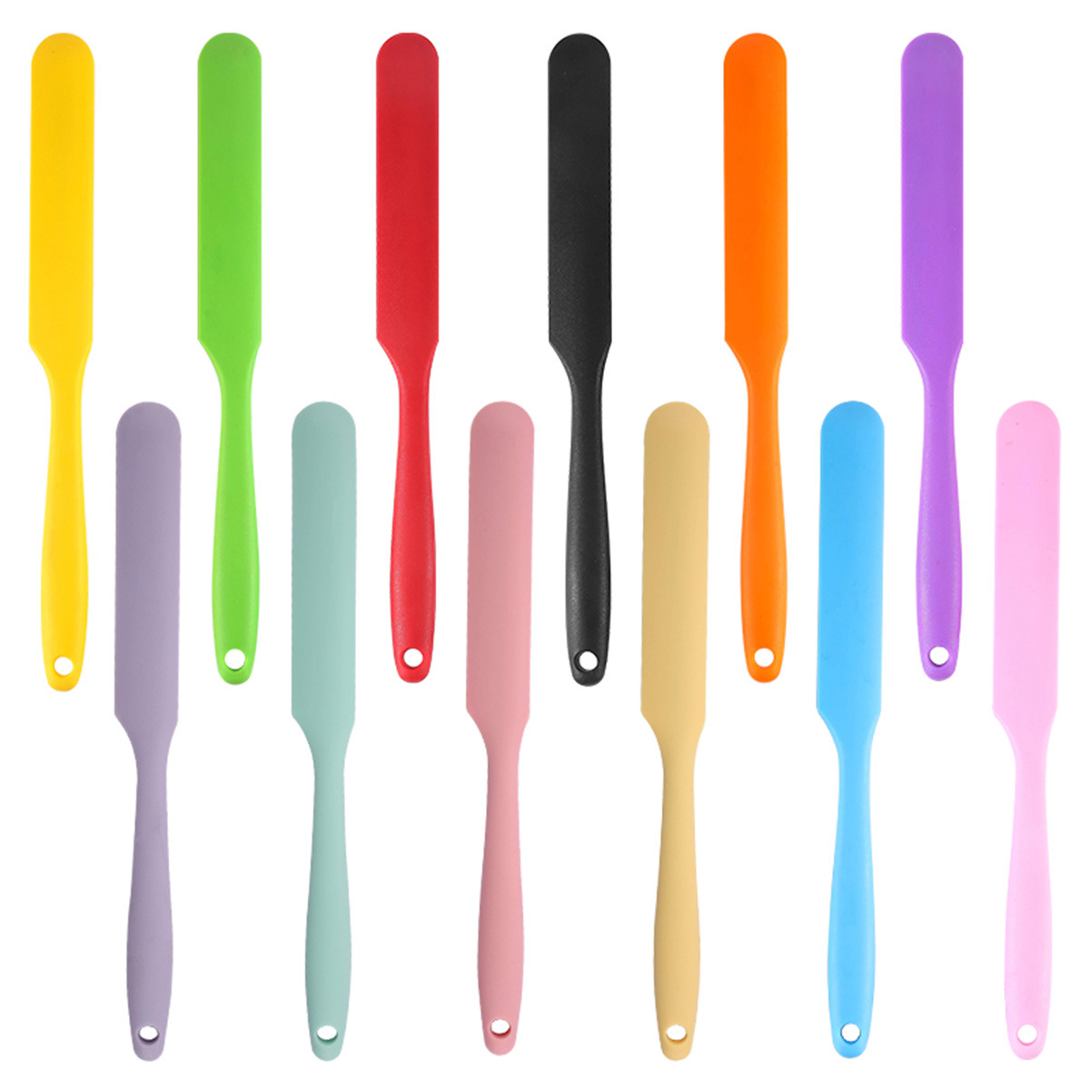 Multifunctional Integrated Silicone Spatula, Food-Grade Baking Silicone Scraper, Thickened Butter Knife, Cake Cream Spatula