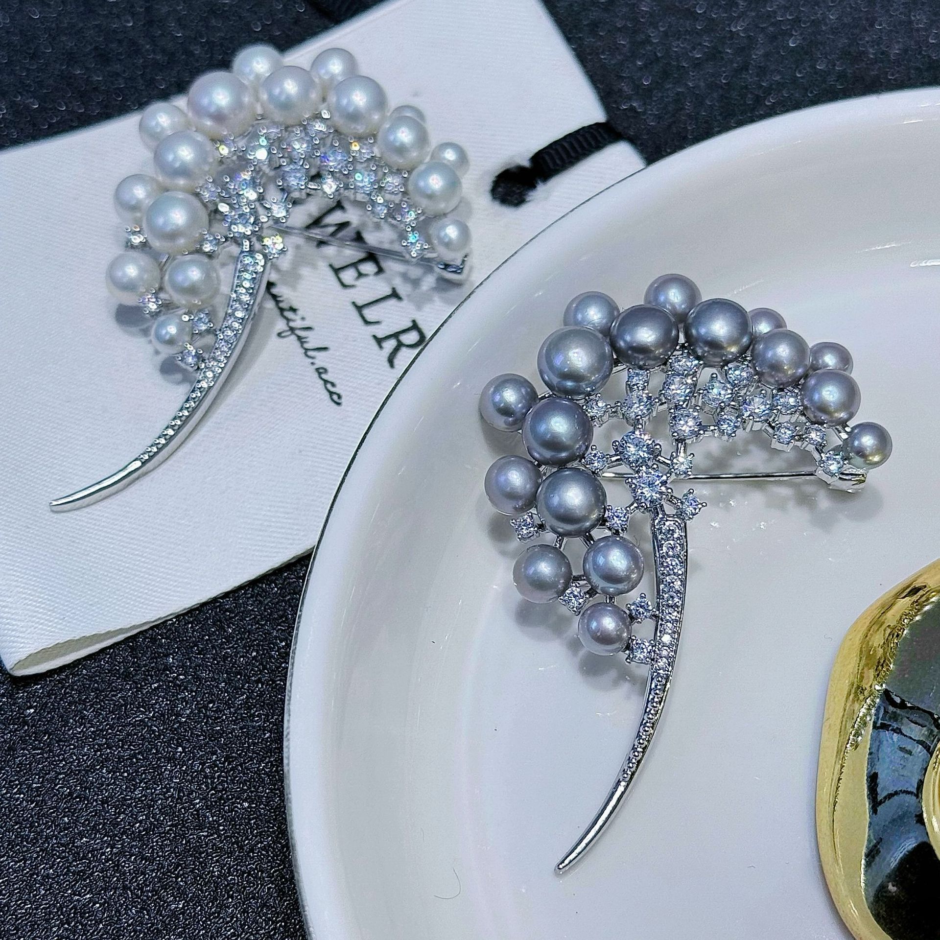 Элегантная брошка в стиле данделион с многоцветными бусинами и пресноводными жемчужинами для девочек