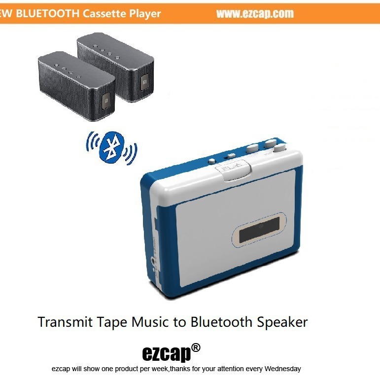 ezcap215 Bluetooth cassette player tape player with automatic tape turning cassette player Walkman creative gifts