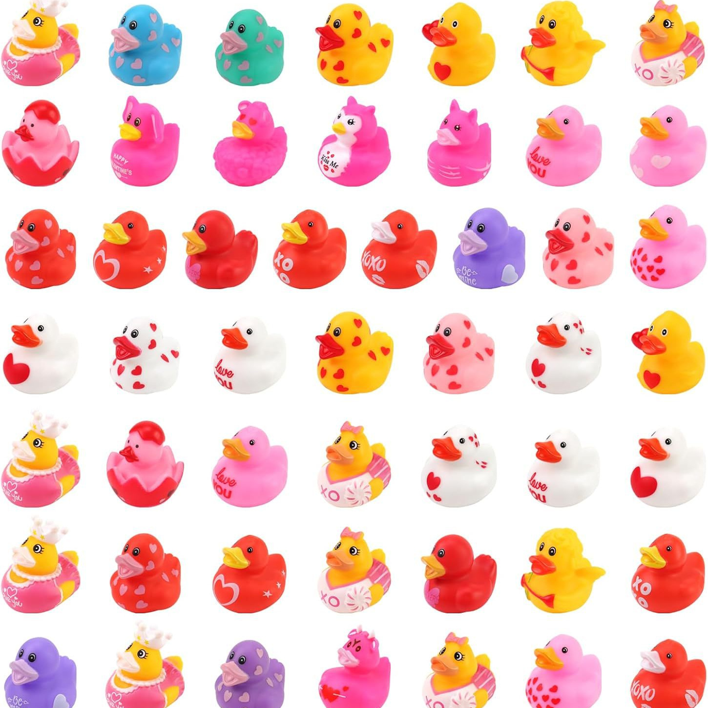 Cross-border New Vinyl Valentine's Day Duck pink Love Gift Duck Love LOVE Doll Duck Bath Toy