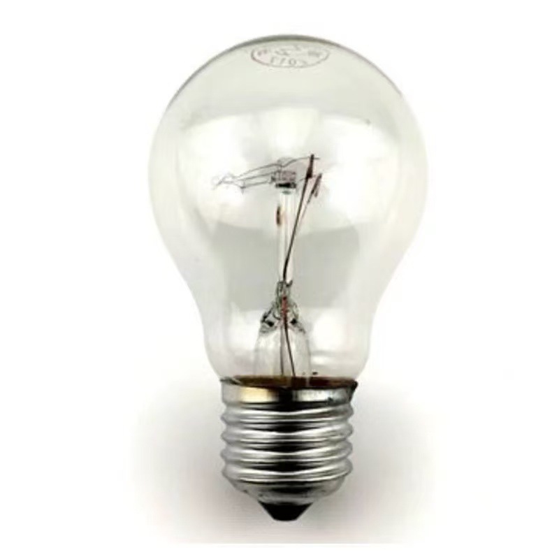 Old-Fashioned Incandescent Light Bulb Tungsten Filament Light Bulb Old-Fashioned Glass Heating Incubation Lamp Farm E27 Screw Standard Light Bulb