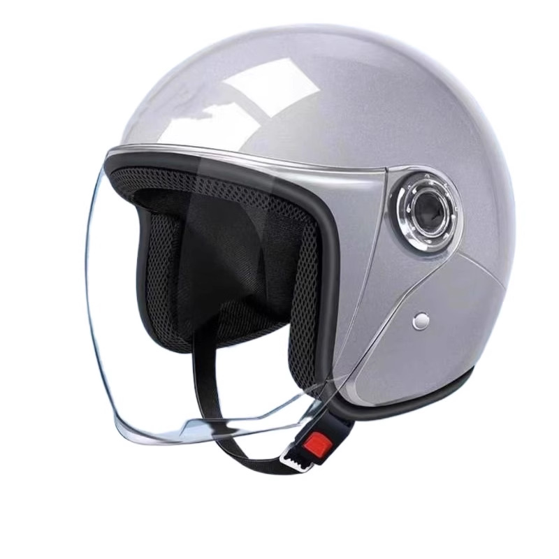 New national standard electric car helmet unisex safety helmet winter cold warm cotton four seasons universal half helmet