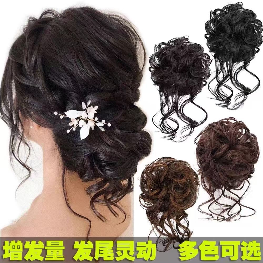 Прямые продажи с завода длинная борода кудрявый кольцевой мягкий парик для женщин натуральный пушистый ленивый дракон борода волос кольцо утюг для волос