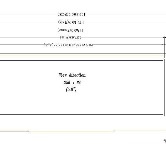 5.5-inch OLED screen LCD 5.3-inch green light TW566425600A1 green 5.6-inch module dot matrix
