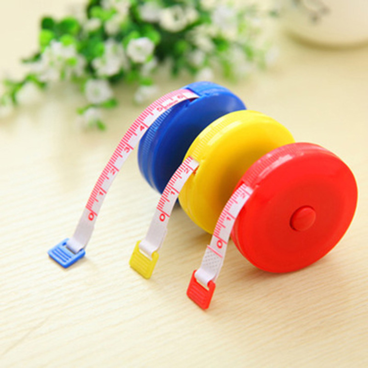 Small Tape Measure, Nordic Color Retractable Tape Measure, Plastic Tape Measure, 1.5m Soft Tape Measures, Cute Mini Round Tape Measure