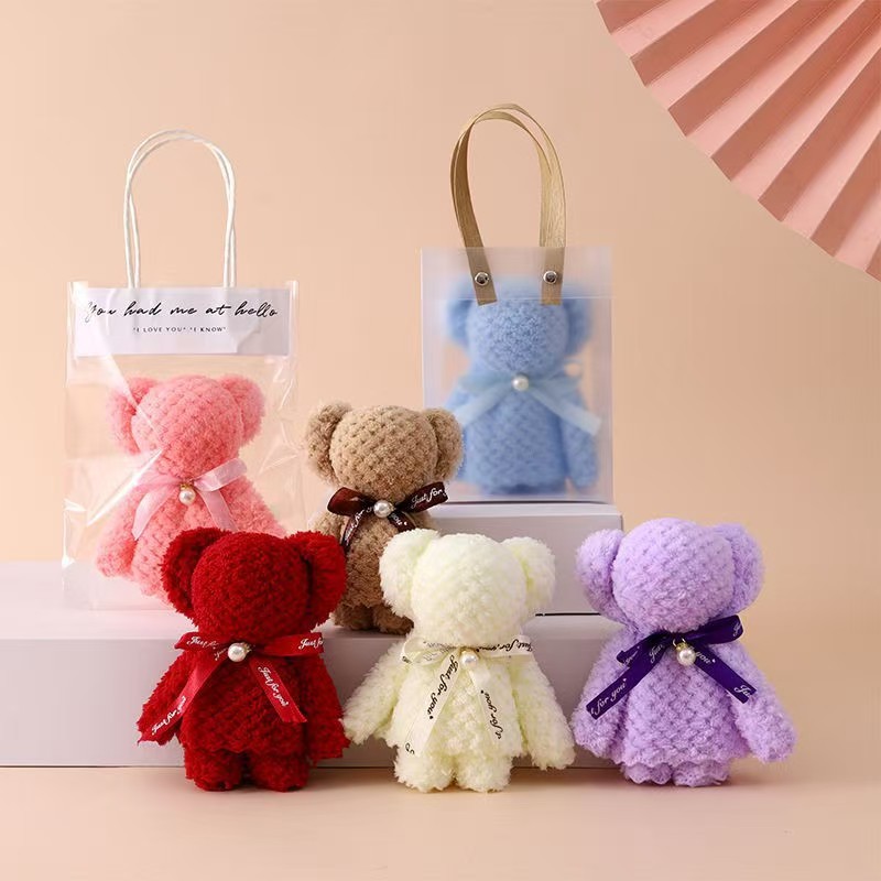 Pineapple Pattern Bear Towel Souvenir Wedding Celebration Gift Shop Wedding Birthday Return Gift Event Opening Gift Wholesale Advertising