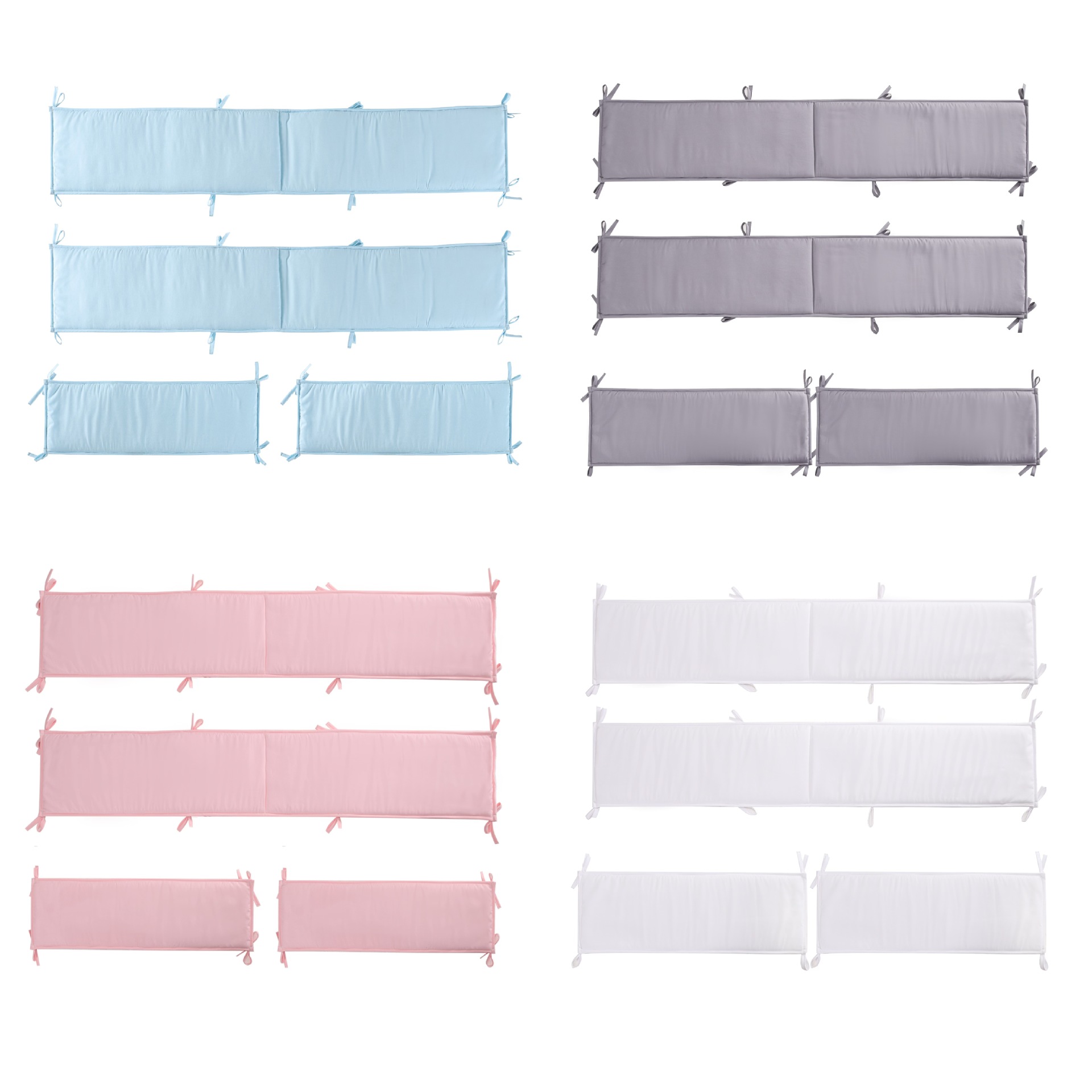 Cross-Border Crib Supplies Bed Fence Baby Bed Fence Bed Backrest Anti-Collision Protection Machine Washable Factory Direct Delivery