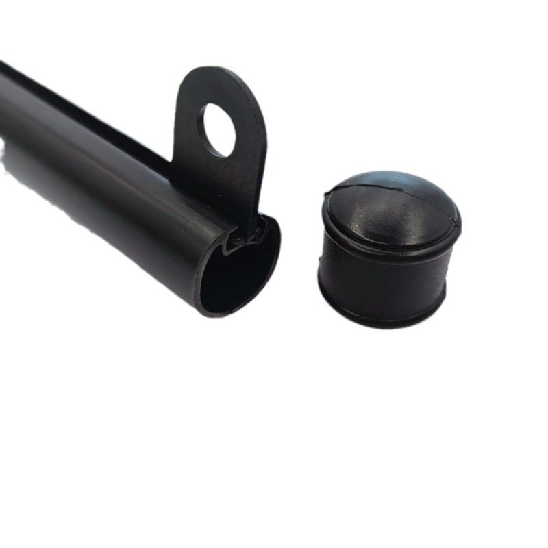 in stock PVC Thickened Black Round Poster Flagpole Hanging Shaft Calendar Animation Photo Advertising Hanging Shaft