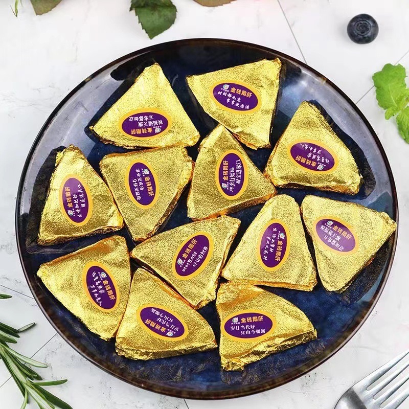 Freshly Frozen Ready-To-Eat Red Wine Foie Gras Ice Cream with Blueberry Foie Gras, Ready-To-Eat Seafood and Aquatic Products