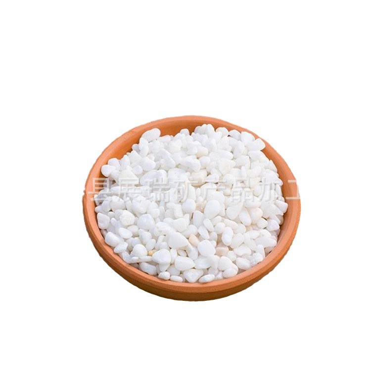 The Manufacturer Customizes a Variety of White Stones, White Gravel, Terrazzo Floors, White Stones for Engineering Landscaping, White Stones