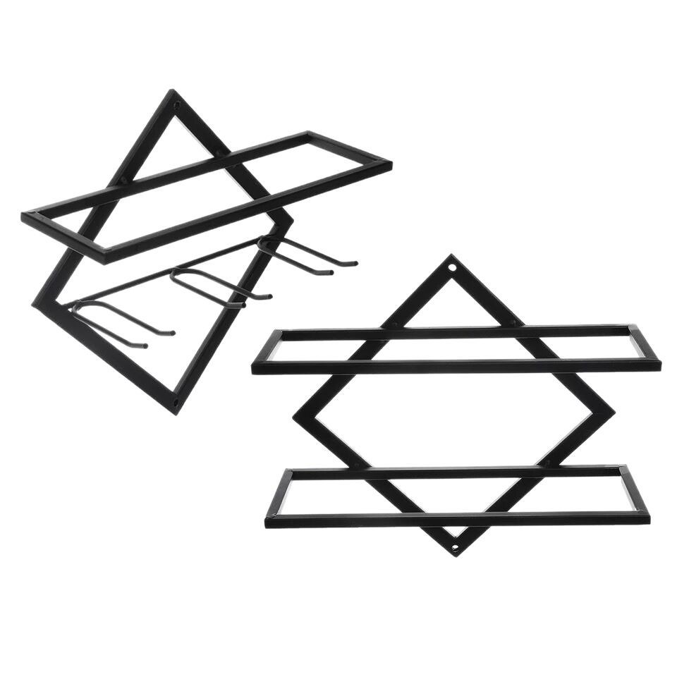 Cross-Border Iron Wine Rack Simple Living Room Wall Storage Red Wine Glass Set Creative Bar Wall Hanging Goblet Rack