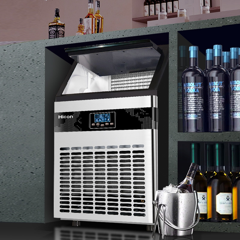 Wellcome Commercial Milk Tea Shop 80/ 100kg Large Ice Machine Cafe Ktv Hotel Supermarket Ice Machine