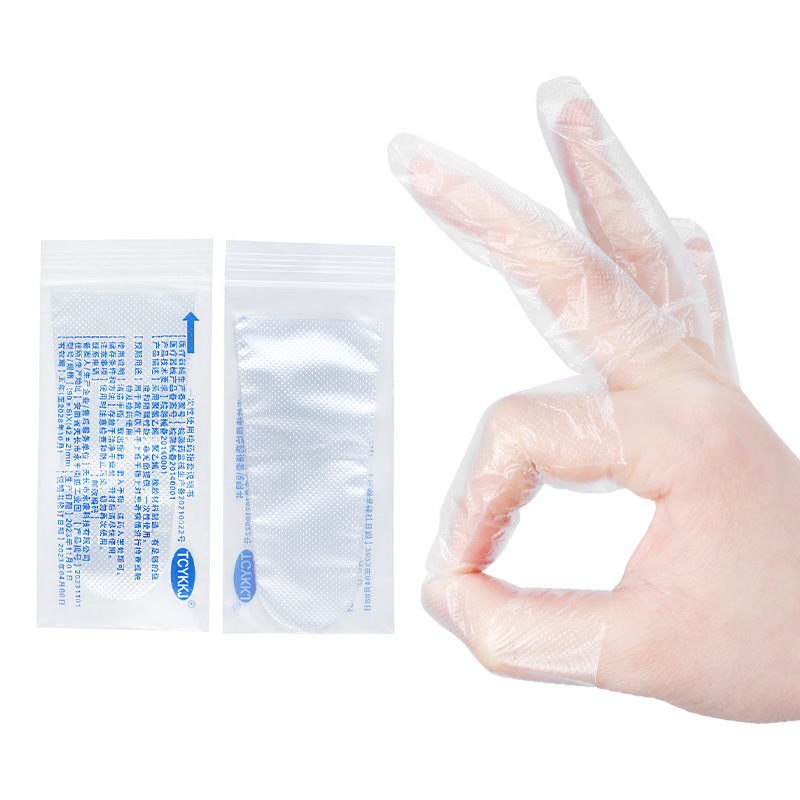 Disposable Use Drug Delivery Finger Cots, Medical Gynecological Examination Private Parts, Anus Medicine Plugs, Finger Cots