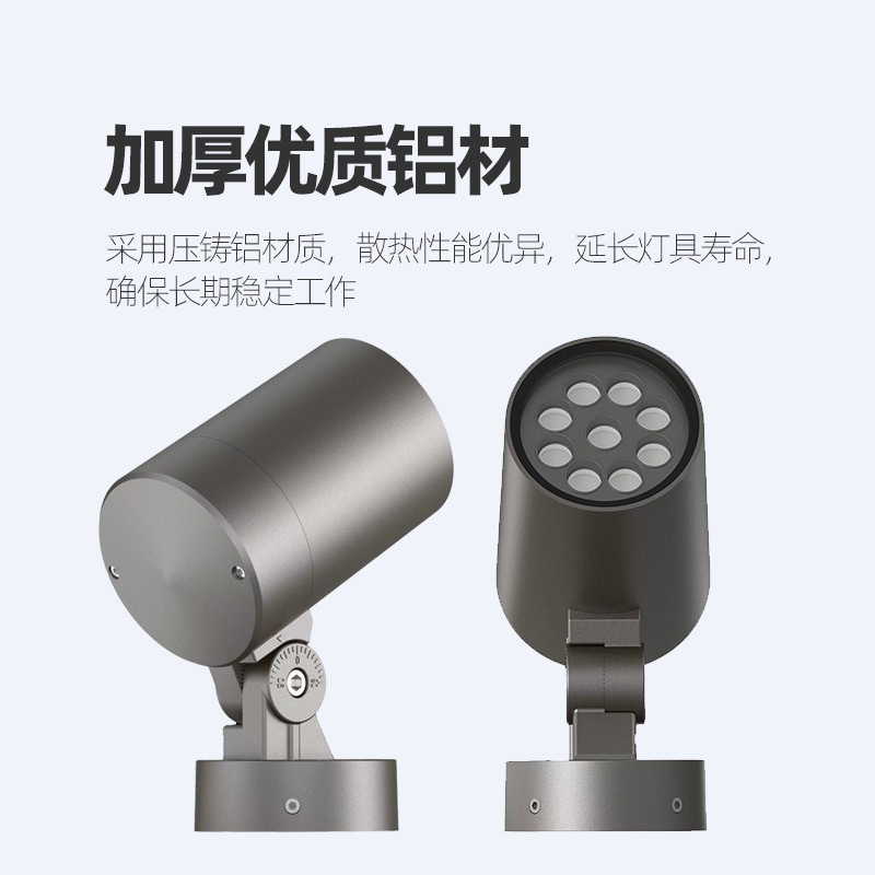 Led Outdoor Spotlight Landscape Courtyard Tree Light Waterproof Floor Lamp Garden House Garden Tree Light 12W Manufacturer