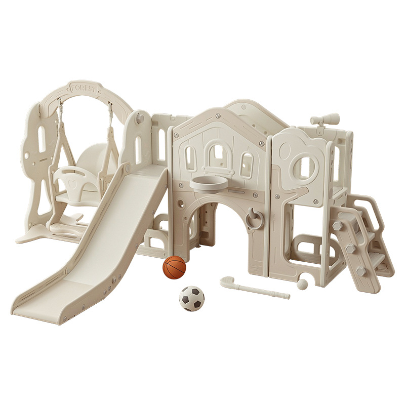 Slide Children's Indoor Household Baby Slide Swing Combination 2-in -1 Small Toy for 3 to 9 Years Old