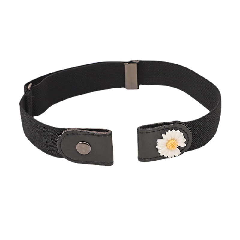 New lazy invisible belt source versatile elastic men and women high-grade Chanel style belt factory wholesale