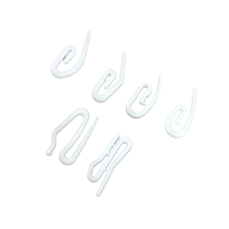 Cross-Border Pom Curtain Small Hooks Soft Gauze Curtain Buckle Snake-Shaped Curtain Loop Hook Curtain Track Pulley Accessories