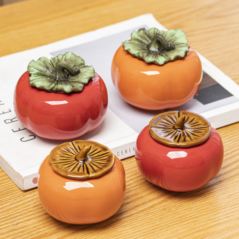 Трубка все хорошее керамическая герметичная симуляция хурмы горшок для чая хурмы свадебный конфетный горшок