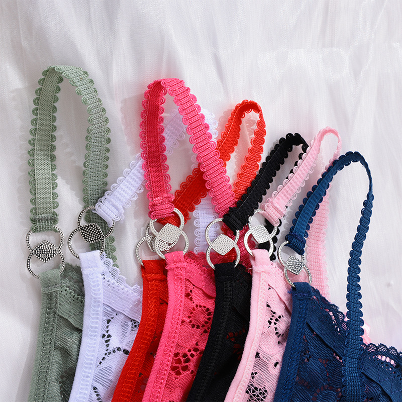 Cross-border explosions multi-color multi-size sexy lace thong for foreign trade bow pure transparent low waist underwear